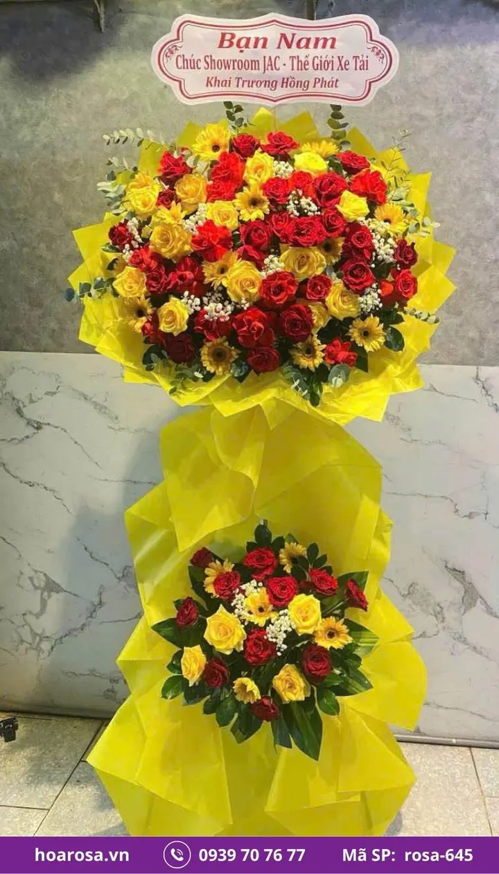 Kệ hoa chúc mừng rosa-645