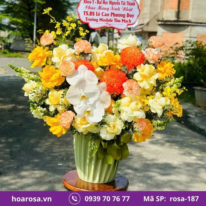Giỏ hoa rosa-187