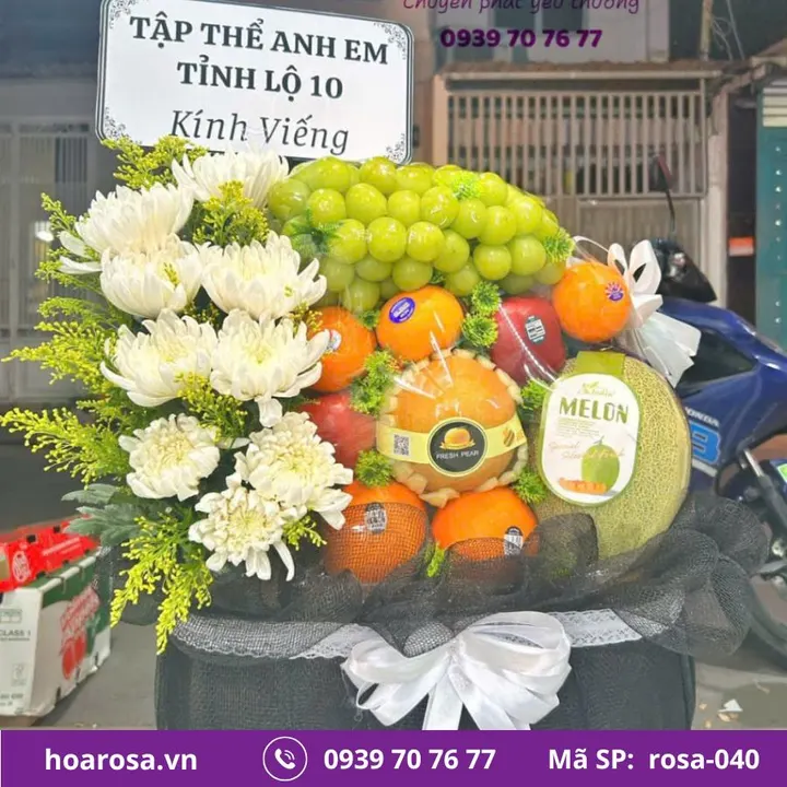 Giỏ trái cây rosa-040