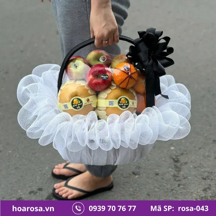 Giỏ trái cây rosa-043