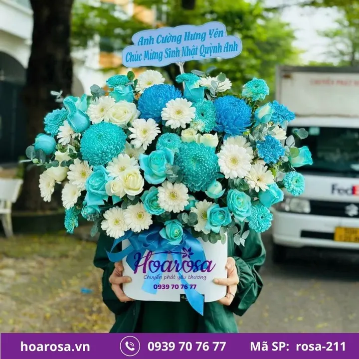 Giỏ hoa rosa-211