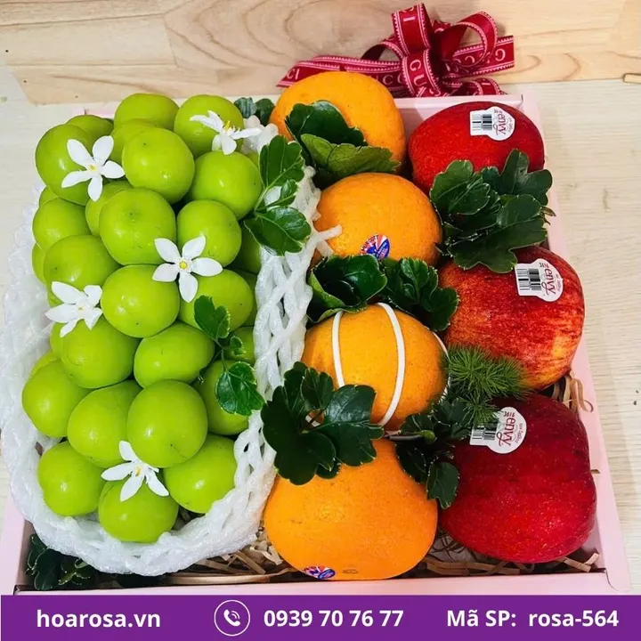 Hộp trái cây rosa-564