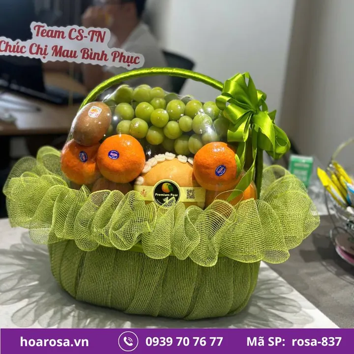 Giỏ trái cây rosa-837