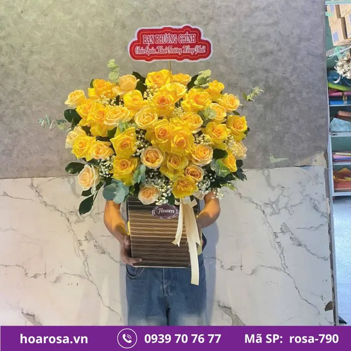 Giỏ hoa rosa-790