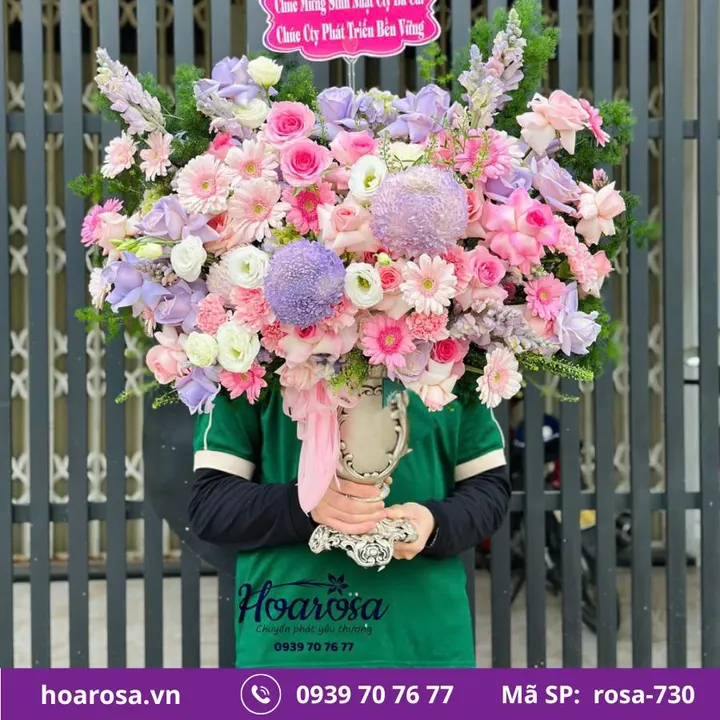 Giỏ hoa rosa-730