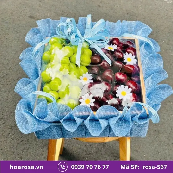 Hộp trái cây rosa-567