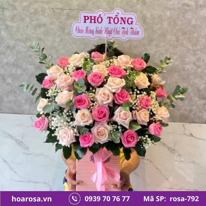 Giỏ hoa rosa-792