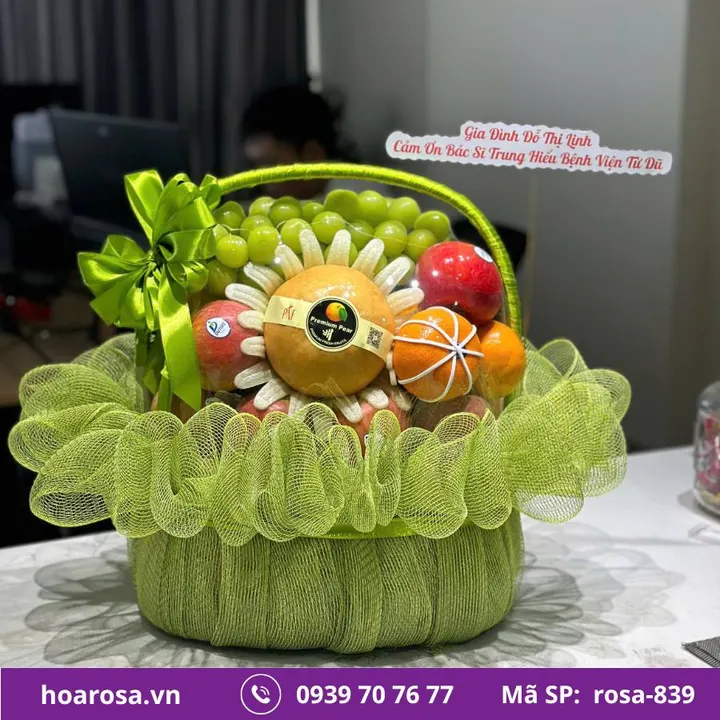 Giỏ trái cây rosa-839