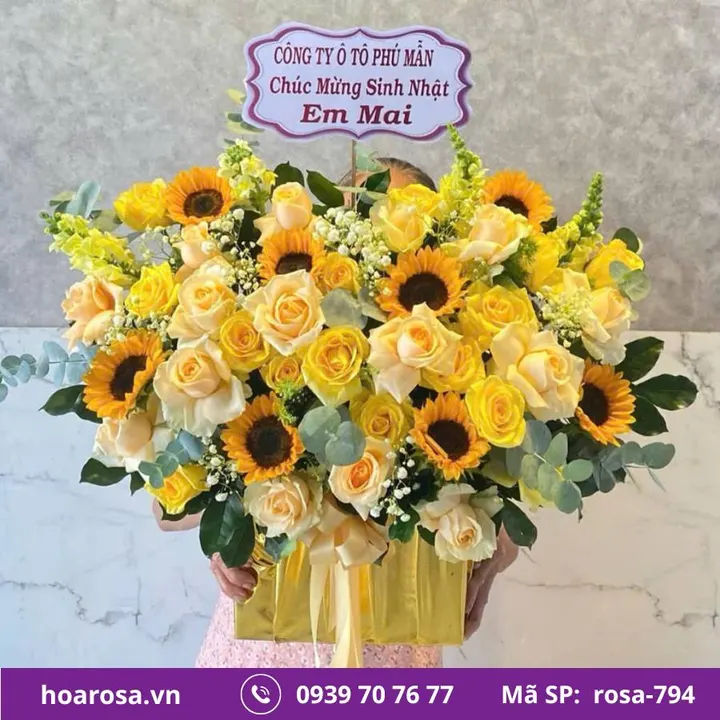 Giỏ hoa rosa-794