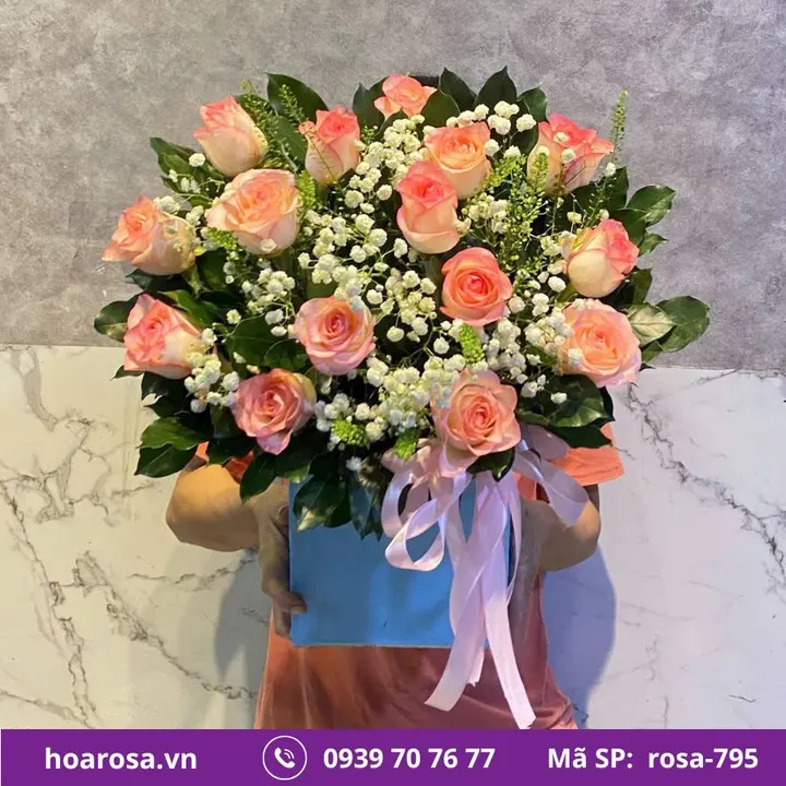Giỏ hoa rosa-795
