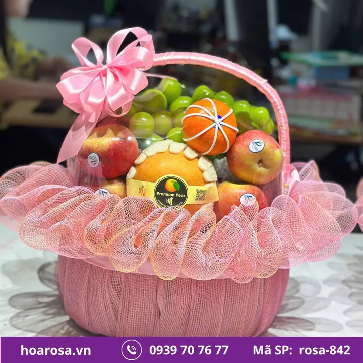 Giỏ trái cây rosa-842