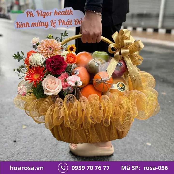 Giỏ trái cây rosa-056