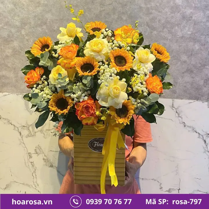 Giỏ hoa rosa-797