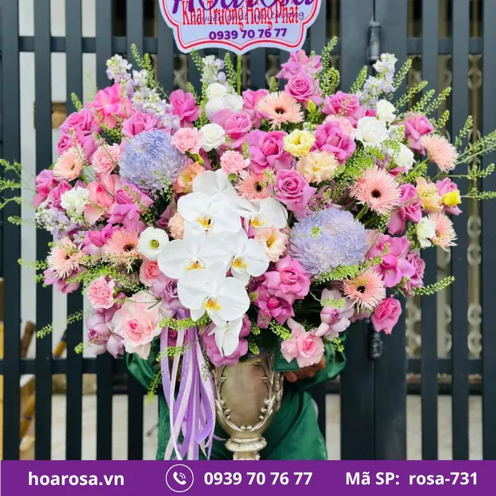 Giỏ hoa rosa-731