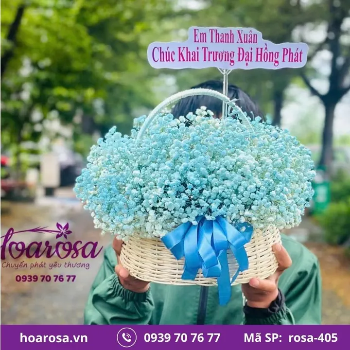 Giỏ hoa rosa-405