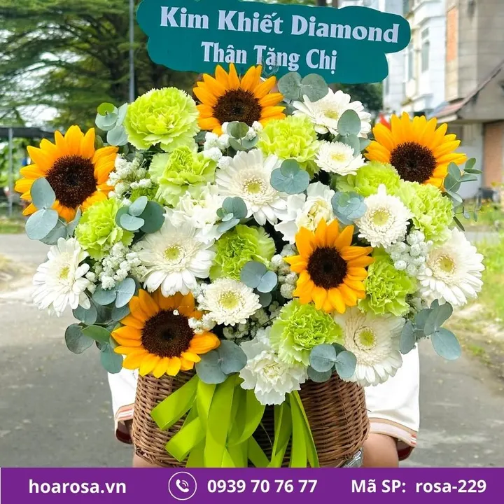 Giỏ hoa rosa-229