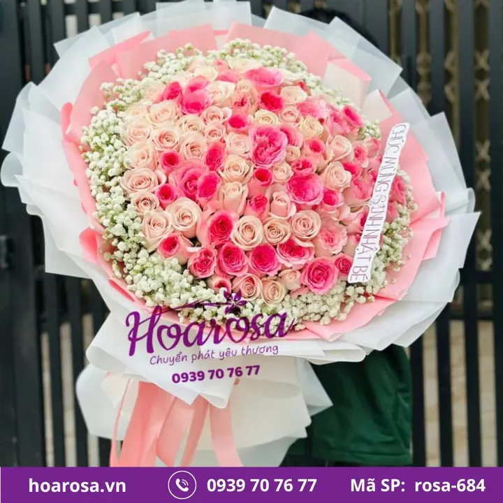 Bó hoa rosa-684