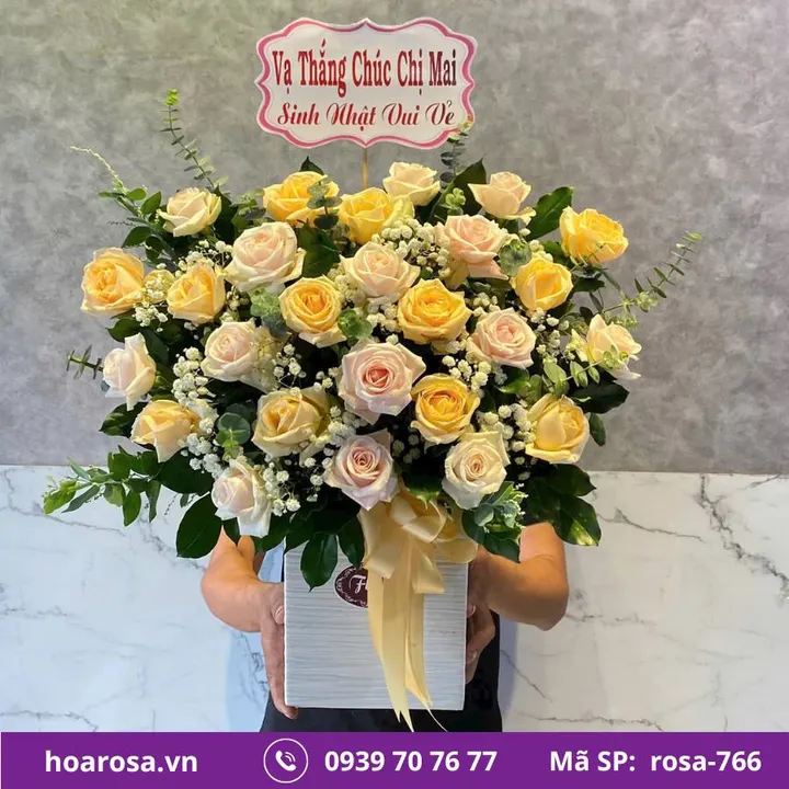 Giỏ hoa rosa-766