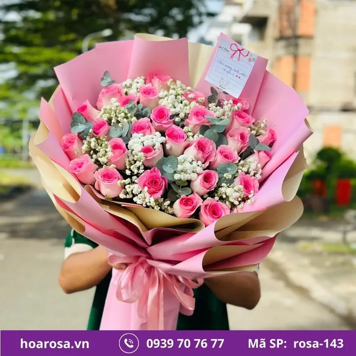Bó hoa rosa-143