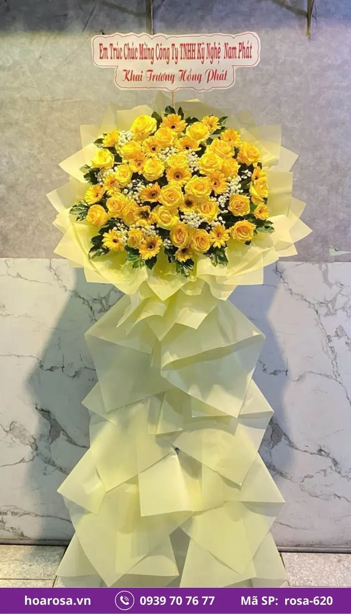 Kệ hoa chúc mừng rosa-620