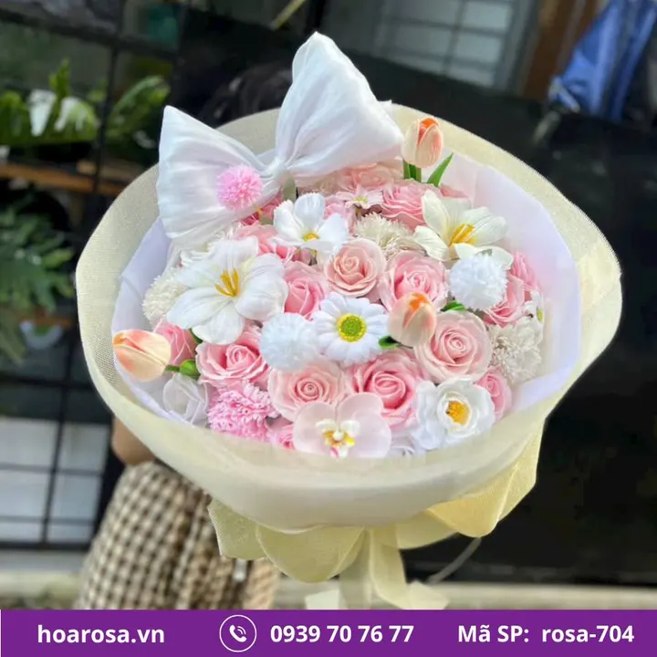 Bó hoa rosa-704