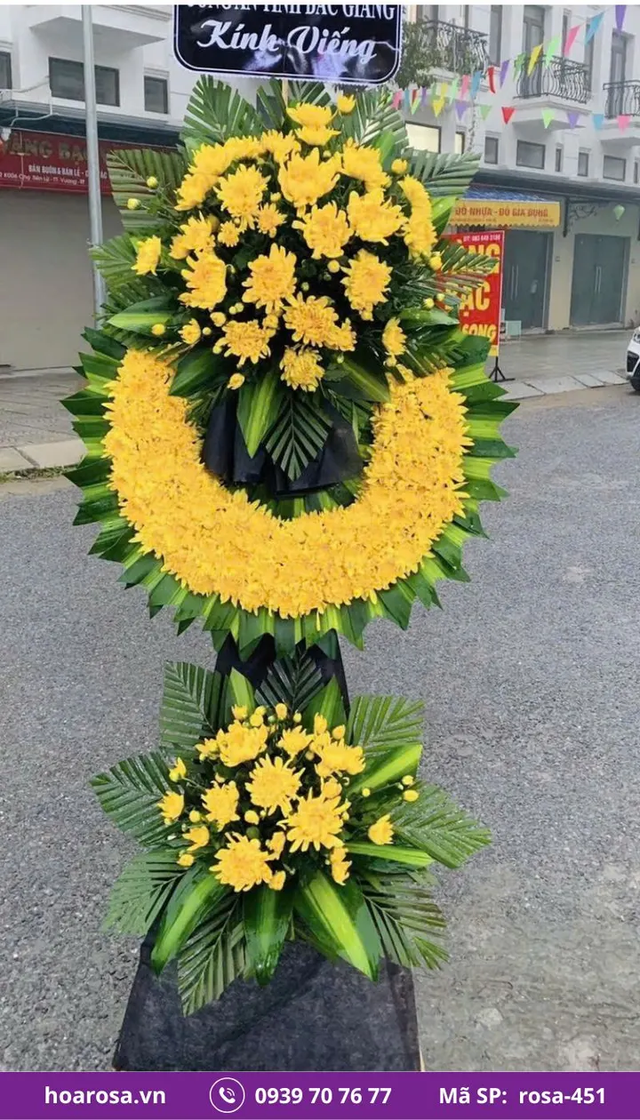 Hoa chia buồn rosa-451