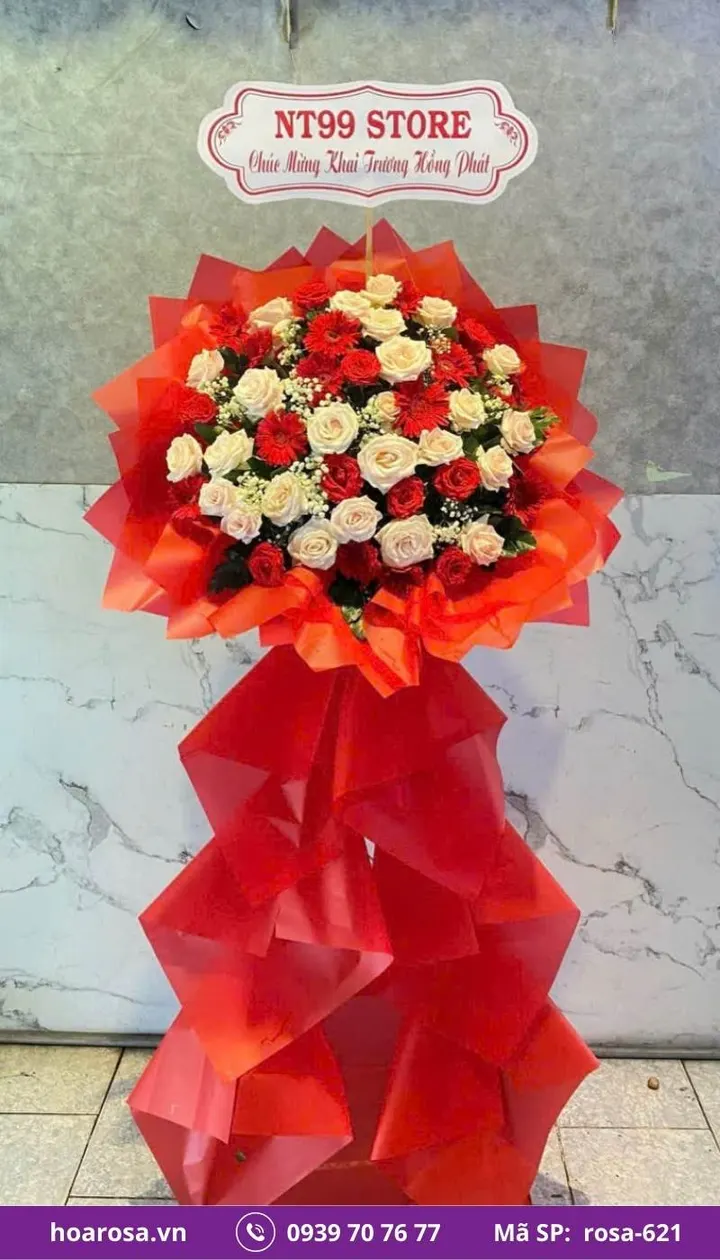 Kệ hoa chúc mừng rosa-621