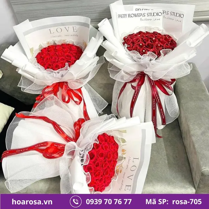 Bó hoa rosa-705