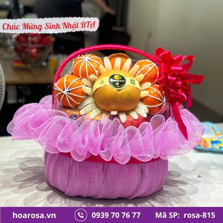 Giỏ trái cây rosa-815