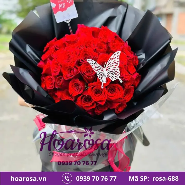 Bó hoa rosa-688