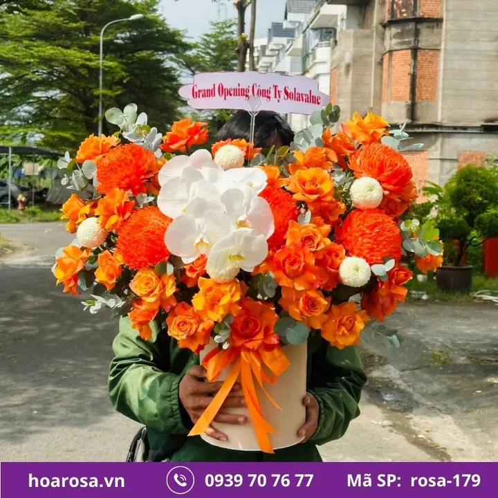 Giỏ hoa rosa-179