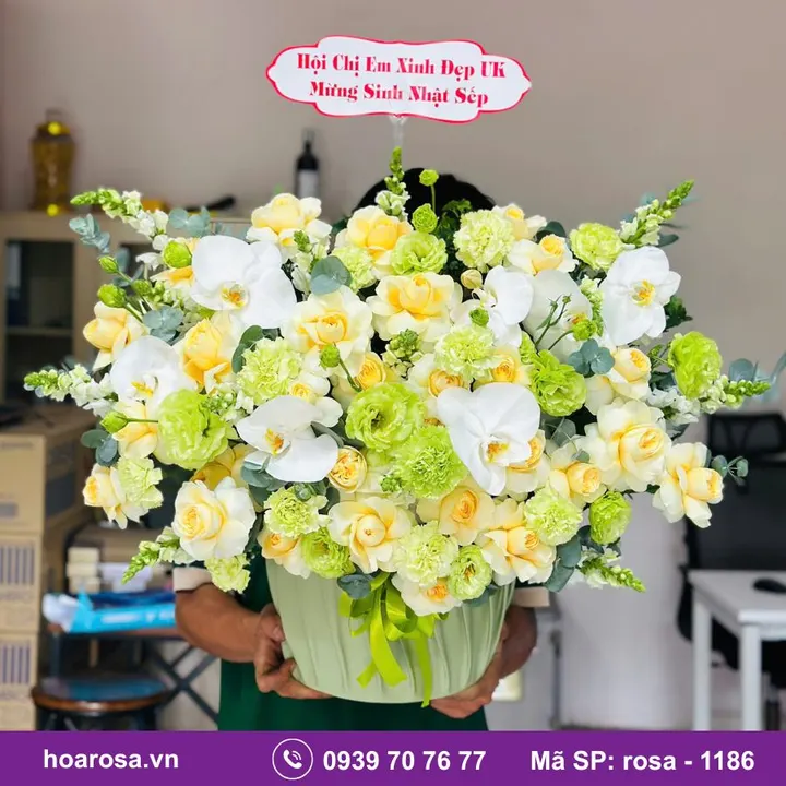 Giỏ hoa rosa-1186