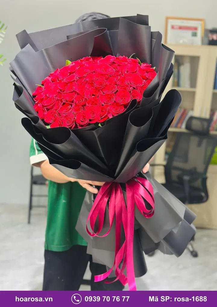 Bó Hoa Khổng Lồ rosa-1688