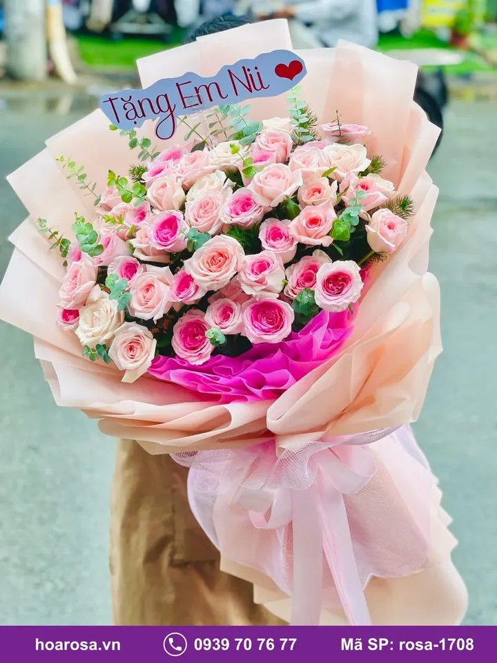 Bó Hoa Khổng Lồ rosa-1708