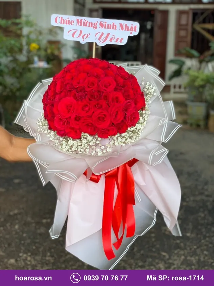 Bó Hoa Khổng Lồ rosa-1714