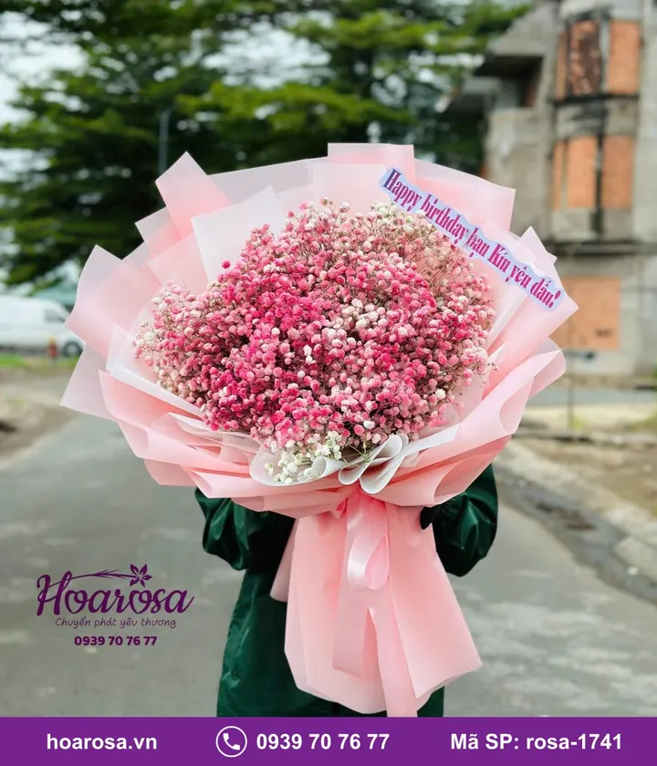 Bó Hoa Baby rosa-1741