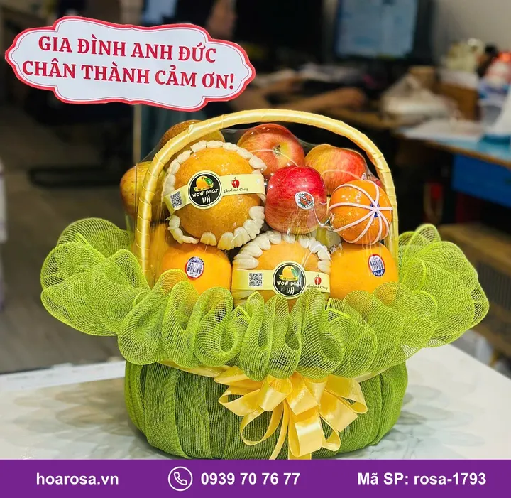 Giỏ trái cây chúc mừng rosa-1793