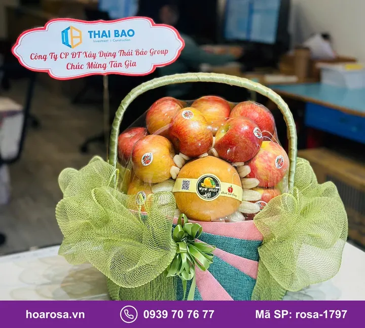 Giỏ trái cây chúc mừng rosa-1797