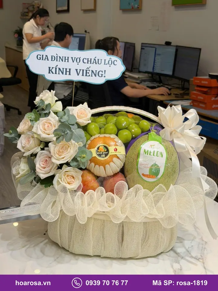 Giỏ trái cây viếng rosa-1819