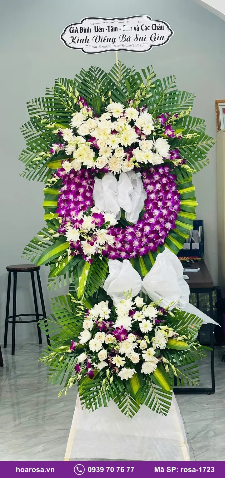 Kệ Viếng Màu Tím rosa-1723