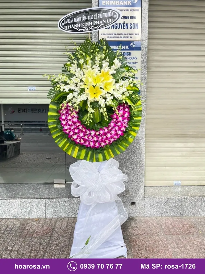 Kệ Viếng Màu Tím rosa-1726