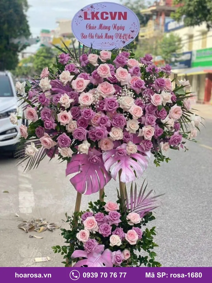Kệ Hoa Chúc Mừng Tông Tím rosa-1680