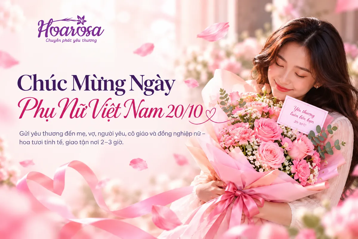 Chúc mừng Ngày Phụ nữ Việt Nam 20/10 – Hoarosa