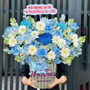 Lẵng hoa tươi rosa-001