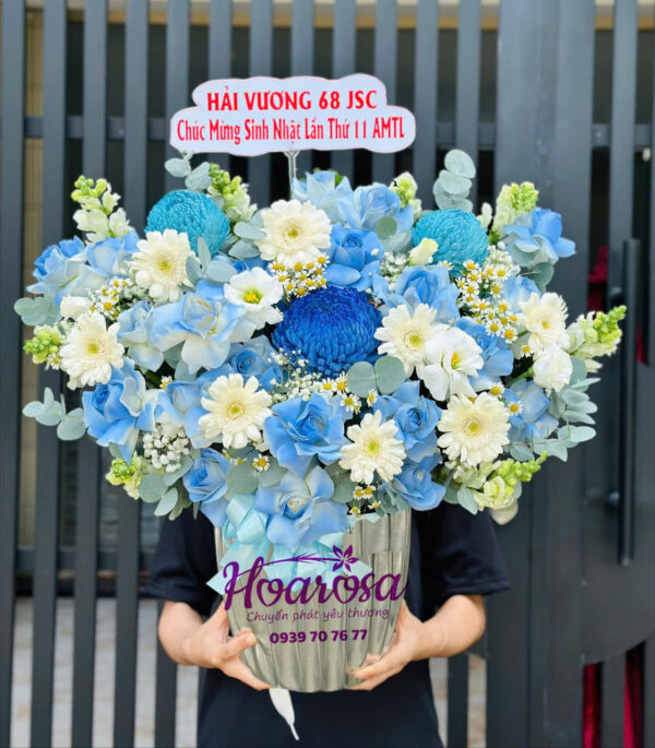 Lẵng hoa tươi rosa-001