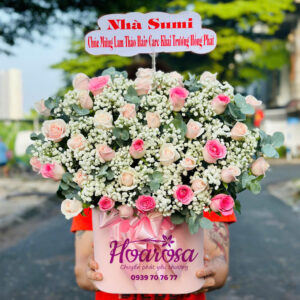 Lẵng hoa tươi rosa-006