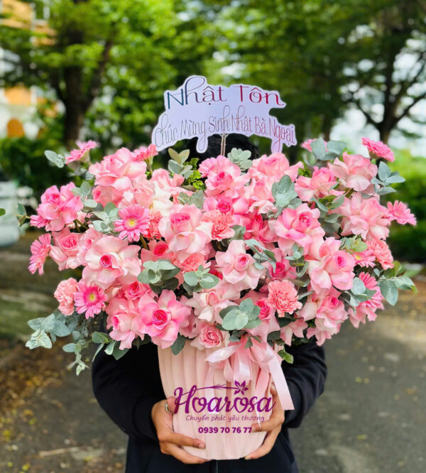 Lẵng hoa tươi Rosa-018