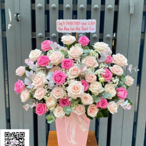 Lẵng hoa tươi Rosa-016
