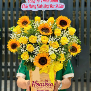 Lẵng hoa tươi Rosa-013