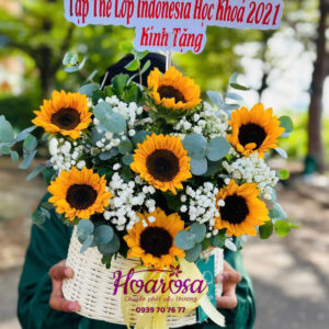 Lẵng hoa tươi rosa-015